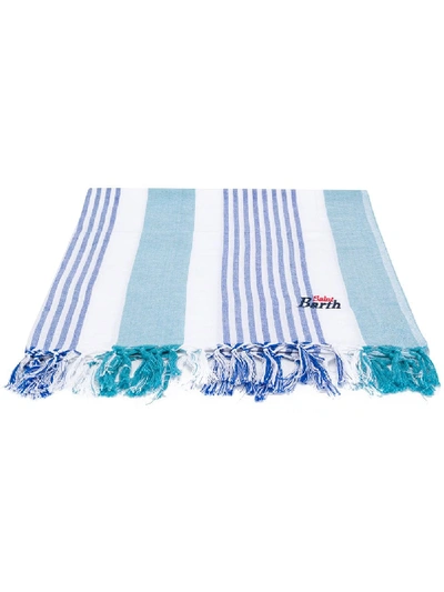 Mc2 Saint Barth Striped Beach Towel - Blue