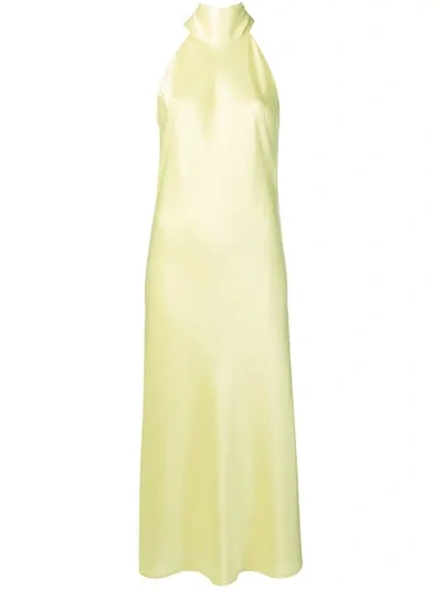 Galvan Cropped Sienna Dress In Yellow