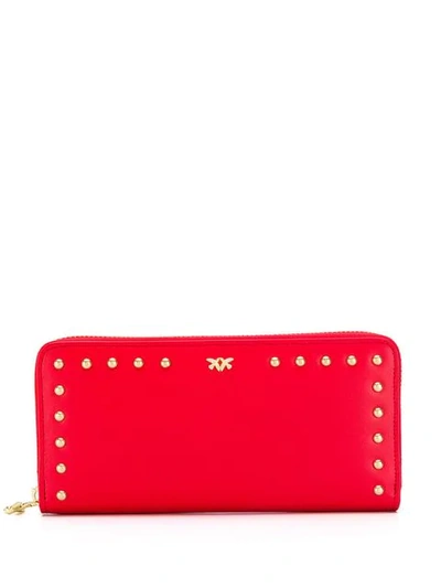 Pinko Studded Wallet - Red