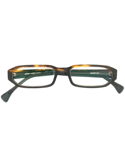 Alain Mikli Rectangular Frame Glasses In Brown