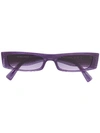 Alain Mikli X Alexandre Vauthier Thin Frame Sunglasses In Purple