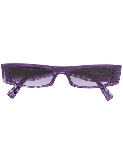 Alain Mikli X Alexandre Vauthier Thin Frame Sunglasses In Purple
