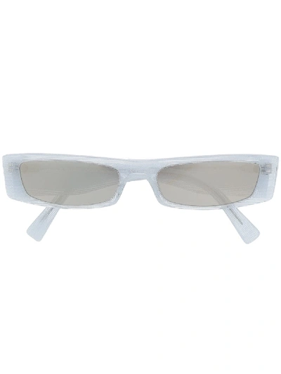 Alain Mikli X Alexandre Vauthier Edwidge Textured Sunglasses - Blue