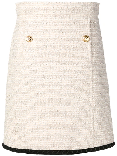 Gucci Tweed Skirt In Neutrals