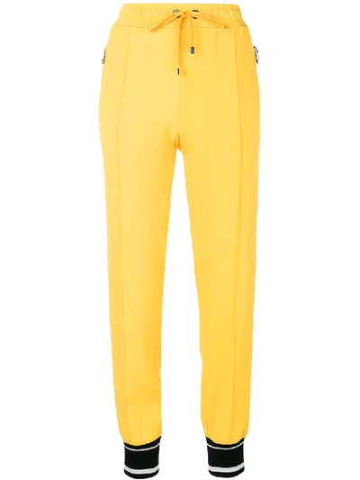 Dolce & Gabbana Logo Tape Track Pants - Yellow