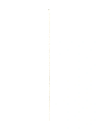 Shihara 18kt Yellow Gold Chain Pierce 200 (01) Diamond Earring In Metallic