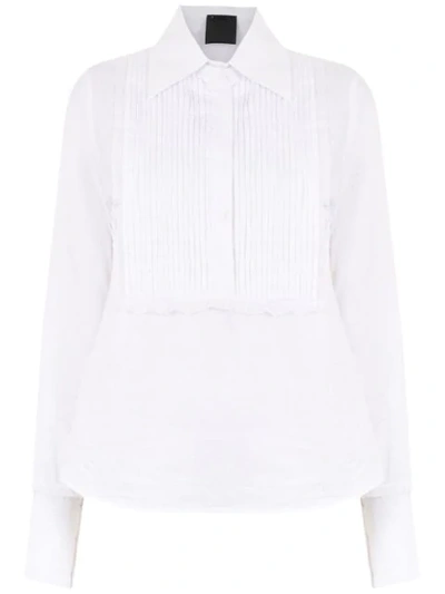 Andrea Bogosian Pleated Shirt - White