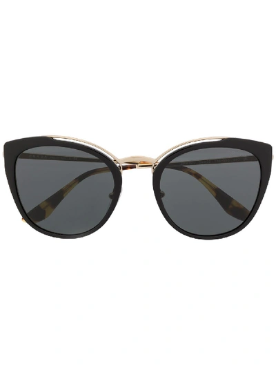 Prada Eyewear Cat-eye-sonnenbrille - Schwarz In 黑色