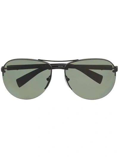 Prada Aviator Sunglasses In Black