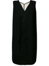 Rick Owens Sheer Panel Dress In Black