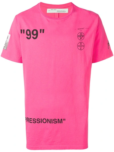 Off-white Impressionism-print T-shirt In Basic | ModeSens