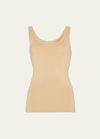 Hanro Scoop-neck Sleeveless Top In Nude