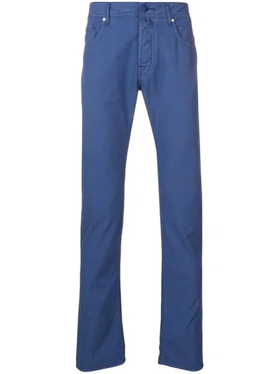 Jacob Cohen Straight-leg Trousers In Blue