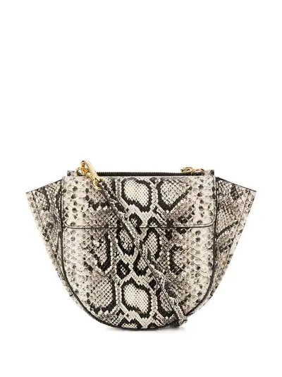 Wandler Python Print Tote Bag - Black