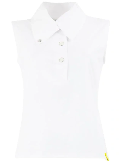 Aalto Button Up Vest - White