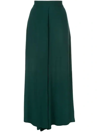 Layeur Classic Cropped Trousers In Green