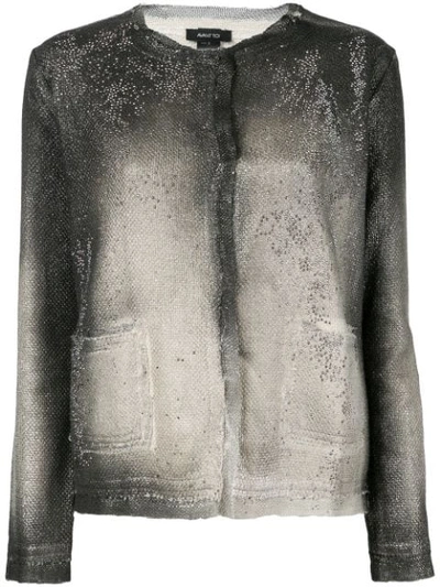 Avant Toi Ombré Fitted Jacket - Grey