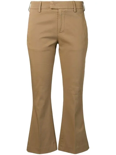 Dondup Classic Cropped Trousers In Neutrals