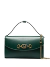 Gucci Borghese Small Shoulder Bag In Green