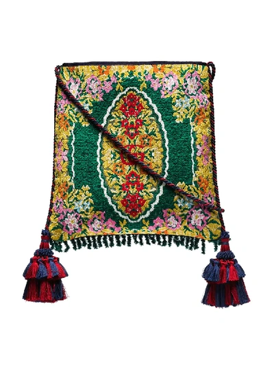 Gucci Multicoloured Vintage Tapestry Silk Blend Tote Bag In 3170 Gmulti