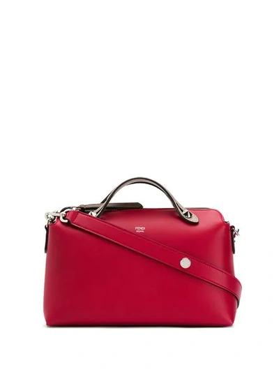 Fendi Logo Shoulder Bag In Red