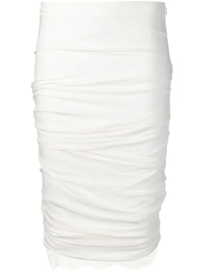 Tom Ford Fitted Pencil Skirt In White