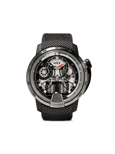 Hyt Black H1 Alinghi Silk Satin Watch