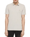 Allsaints Brace Regular Fit Polo In Lunar Gray