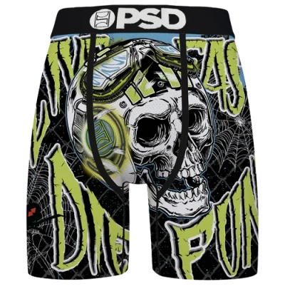 Psd Mens  Live Fast Stunt Briefs In Black/volt/white
