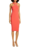 Ted Baker Sionna Ribbed Body-con Sweater Dress In Bright Red