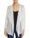 Avec Lightweight Mixed-knit Cardigan In White