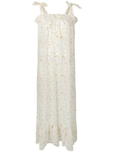 Tara Matthews Seashell Printed Maxi Dress In Neutrals