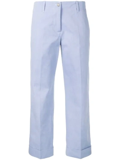 Alberto Biani Classic Tapered Trousers - Blue