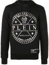 Philipp Plein Skull Print Polo Shirt In Black