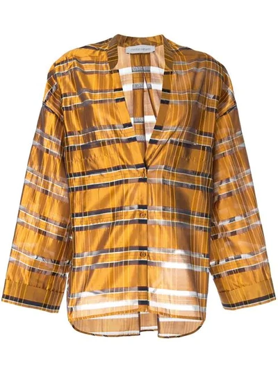 Christian Wijnants Check Button-up Shirt - Gold