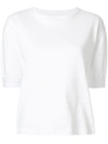 Molli Scallop Sleeve Knit Shirt - White