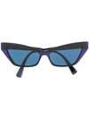 Alain Mikli Cat Eye Sunglasses In Black