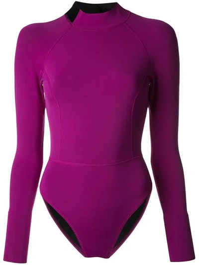 Cynthia Rowley Victoria Wetsuit In Purple