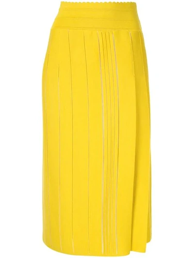Molli Jill Midi Skirt In Yellow