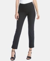 Karen Kane Zip-hem Cropped Pants In Black