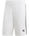Adidas Originals Adidas Men's Three-stripe French Terry Shorts In White/blk