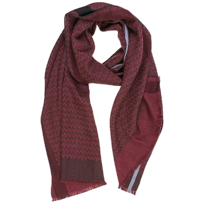 Emporio Armani Men's Wool Scarf In Red