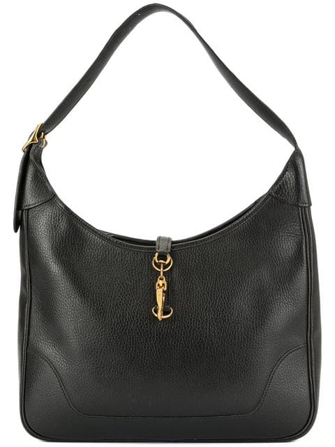 Pre-owned Hermes Chain Detail Shoulder Bag In Black | ModeSens