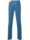 Incotex Slim-fit Chinos In Blue