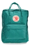 Fjall Raven Kanken Water Resistant Backpack In Ocean Green