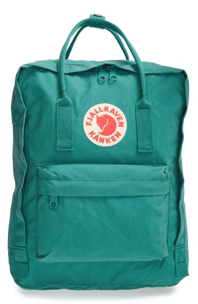 Fjall Raven Kanken Water Resistant Backpack In Ocean Green