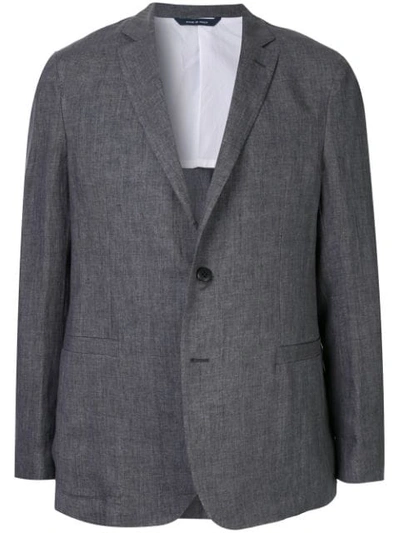 Sartorial Monk Plain Classic Blazer In Grey