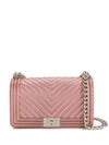 Marc Ellis Foldover Top Chain Crossbody Bag - Pink