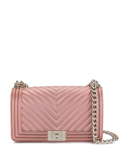 Marc Ellis Foldover Top Chain Crossbody Bag - Pink In Pink