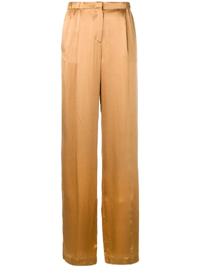 Alberta Ferretti Wide Leg Trousers - Neutrals